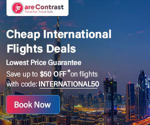 Cheap International Flight Deals. Save up to $50 OFF*on flight deals. Use promo code:INTERNATIONAL50. Book your Flight now at Farecontrast.com